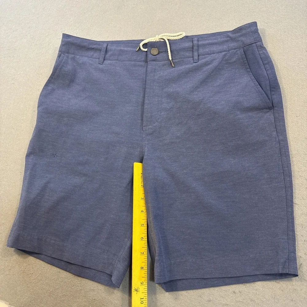 Faherty All Day Shorts Mens 34 Blue Drawstring Chino 6